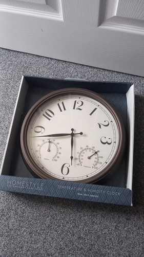 Wall clock small - clock, temperature