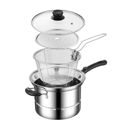 New stainless steel deep - 4.5l,