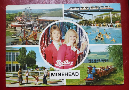Butlins minehead postcard - minehead,