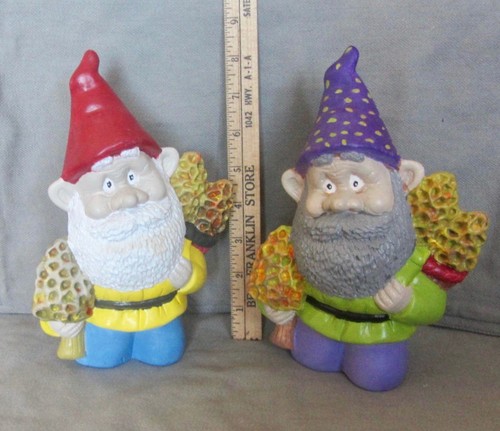 Vintage garden gnomes w - garden, w/