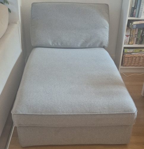Ikea kivik grey fabric - kivik, armless