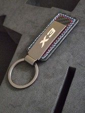 BMW X3 Keychain Metal Leather