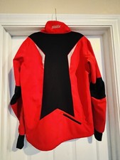 SWIX Geilo Ski Snowboard Soft Shell Jacket Hydra-Vent Red Black Mens Medium