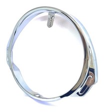 Chrome headlight frame in iron