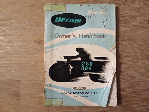 Honda c71 dream owners manual - honda,