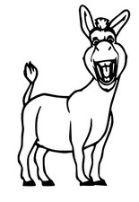 5” Shrek Donkey vinyl car