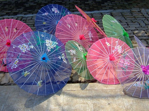 Chinese japanese parasols - chinese,
