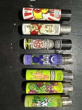 7x Clipper Lighters Used No Gas Need Flints