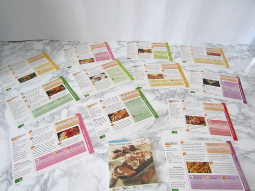 Vintage recipe menu cards - vintage,