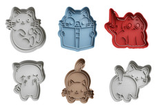 Cats Cookie Cutters + insert - approx. 8cm