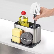 Surface Sink Tidy Caddy Organizer Stainless Steel for Washing Up Essentials-NEW