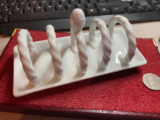 Vintage White Porcelain Toast