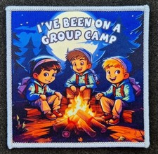 I've been on a group camp camping cubs beavers scout badge patch patches badges