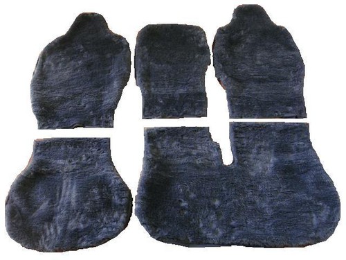 Grey fur sheepskin look - fur,