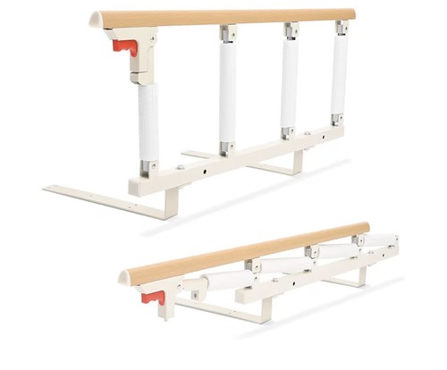 Bed rail folding guard barrier - bed,