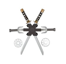 Ninja Swords in Backpack Prop