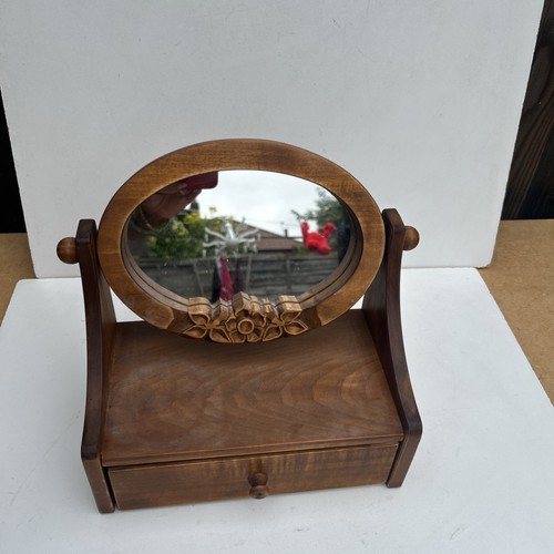 Wooden mirror and - wooden,