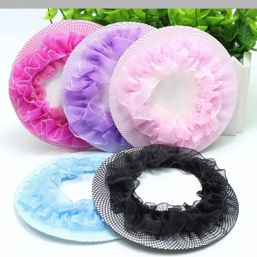 Rhinestone crochet hair snood - rhinestone,