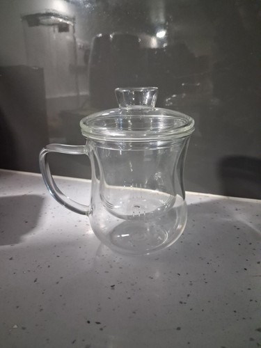 Clear glass mug - clear,