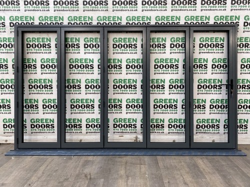 Cortizo folding grey doors - grey,