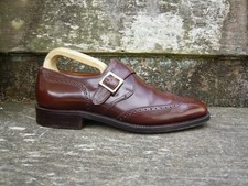 CHURCH’S VINTAGE MONKSTRAP SHOES BROWN LEATHER UK7.5 MENS PICCADILLY EXC COND
