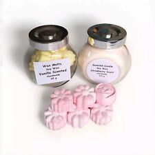 Handmade Scented Soya Wax Candle  Scents Glass Jar Soya Wax Melts Set
