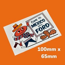 Ford Come To Mexico 1970 Classic Vinyl Sticker Rally Race Team Racing Winners Uk