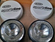 Pair of Halogen Driving Lamps / Lights with Covers For Classic Mini Escort 4x4 