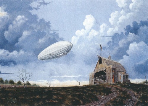 Zeppelin dirigible blimp - zeppelin,