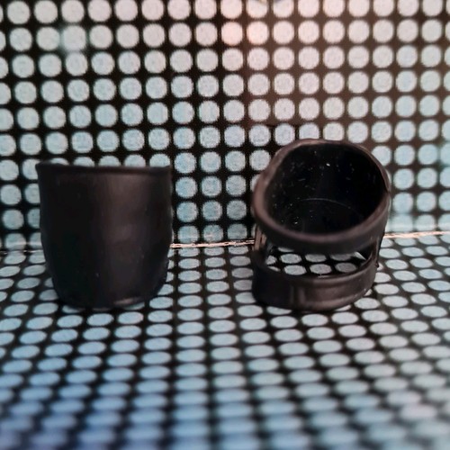 Black open back mattel knee - black,