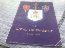 1953 ROYAL TOURNAMENT PROGRAMME ROYAL NAVY FIELD GUN RUN ARMY ROYAL AIR FORCE ET