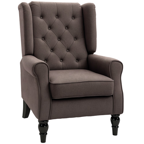 Homcom accent chair wingback - chair,