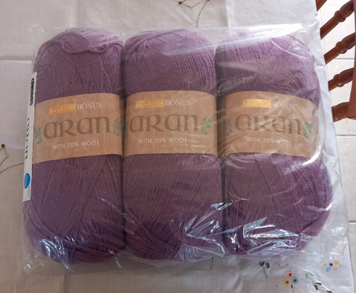 Aran knitting wool x 400g - knitting,