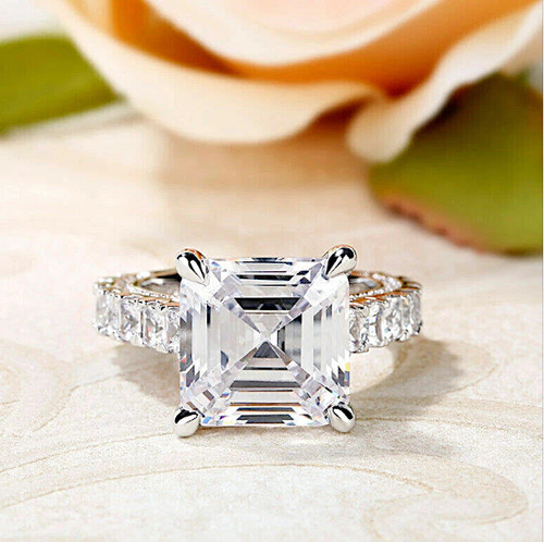 Carat asscher 18k white - 18k,