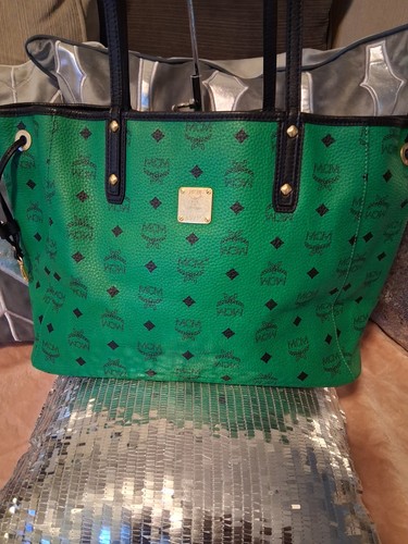 Mcm green logo - green, bag