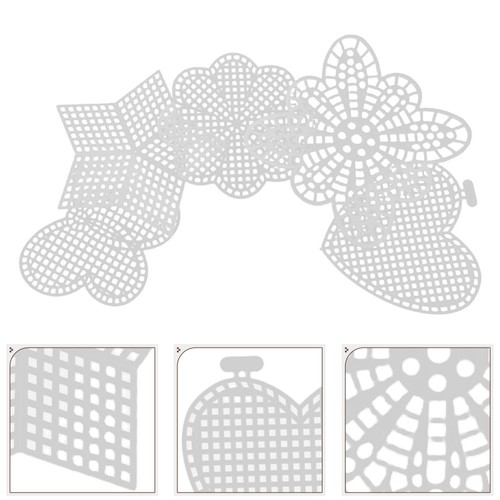 25pcs plastic canvas shapes - plastic,