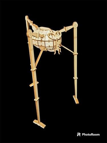 Laser cut wooden martian - wooden,