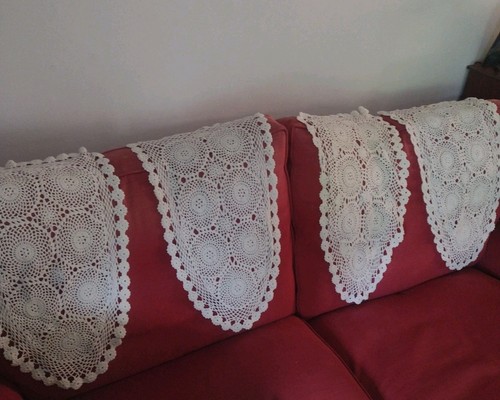 Vintage antimacassar cotton - 4,