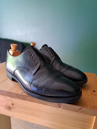 Loake black derby shoes - 8,
