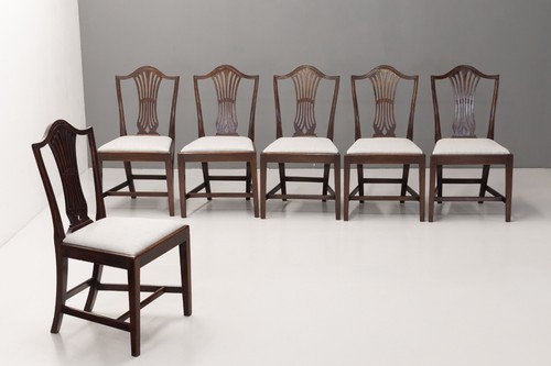 Set six dining - set, chairs