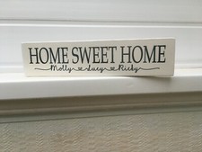 Home Sweet Home Personalised Wooden Sign plaque House Warming Gift sign