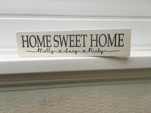 Home sweet - home, personalised