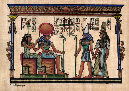 Egyptian papyrus art - egyptian,