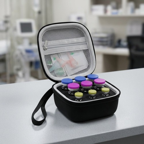Black peptide storage box - storage,