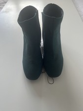 Primark Women's Olive Green Stiletto Sock Boots UK Size 5
