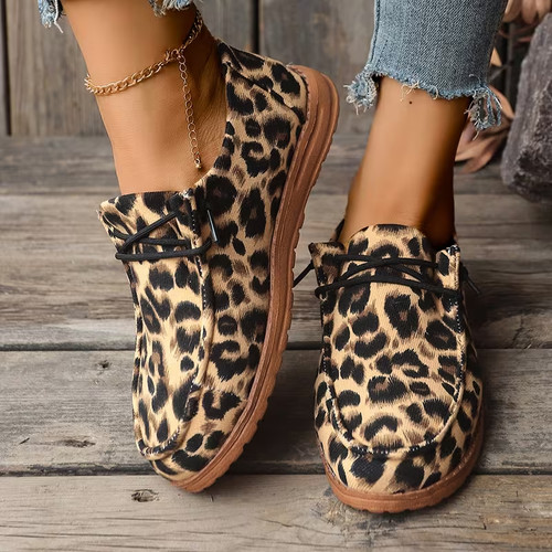 Leopard skin shoes sneakers - shoes,