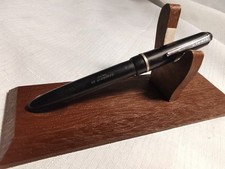 VINTAGE OSMIROID 65 LEVER FILL FOUNTAIN PEN - BLACK BODY