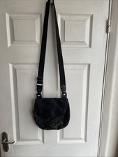 Genuine Radley Small Black nylon Crossbody Bag With Bag Charm