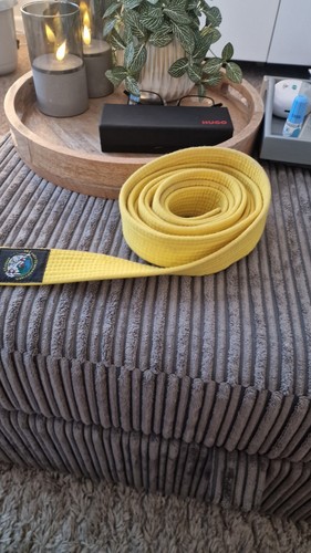 Yellow martial arts belt - yellow,