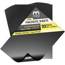 10 A4 Magnetic Sheets 0.5mm
